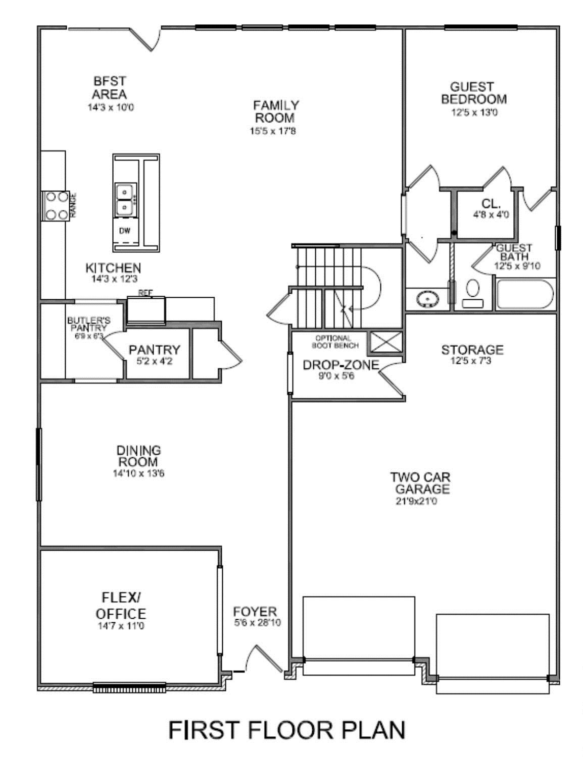 First Floor Master Bedroom Layout